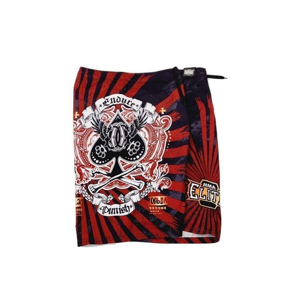 Men's shorts Size Large L By MMA Elite Black/Red Training Fighter - Picture 9 of 10
